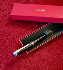 Cartier Promotional Gift Silver Tone Steel Rollerball Pen Refillable New Boxed picture