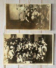 2 Antique Photos Women’s Costume Party Oregon State University Waldo Hall 1916 picture