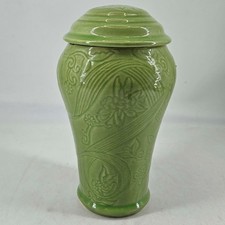 Vintage Covered Ceramic Jar w lid Max Factor Khara Fantasy Milk Bath 1970s picture