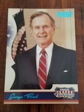 George HW Bush 2008 Donruss Americana II Retail Platinum Proof Card - #005/100 picture