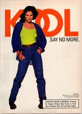 1993 • KOOL Cigarettes • Print Ad • 1990s Fashion Model Denim sexy woman •iA.09 picture