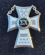 1947 Sigma Chi Fraternity Badge Pin 10k - Gamma Kappa @ Utah State picture