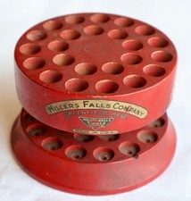 Millers Falls Co. Wood Counter Top Drill Bit Holder - Port Norris NJ - MT Tools picture