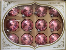 Vintage Shiny Brite Pink Large 3
