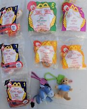 Vintage 1990's Disney Winnie The Pooh Mcdonalds Toy Lot Roo Eeore Tigger Piglet picture
