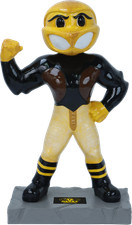 Old Gold Herky Iowa Hawkeyes Herky On Parade Bobblehead NCAA picture