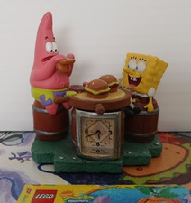 Vintage 2002 VIacom SPONGEBOB SQUAREPANTS Mini Clock **SPONGE Missing Arm** picture