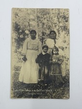 RPPC Native American Woman In Idabel, OK; “Let The Women Do The Work” Postcard picture