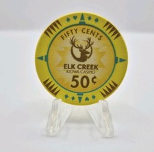 Kiowa Elk Creek Casino Hobart Oklahoma $.50 Casino Chip picture