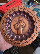 (4) Vintage Italian Copper Souvenir Wall Plate – Ricordo d’Abruzzo. Del Molise picture