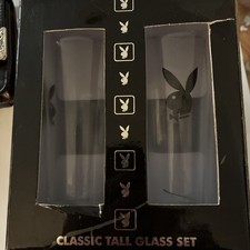 Playboy Classic Tall Glass Set 2005 NIB picture
