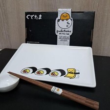 Sanrio Gudetama Sushi plate(26x16cm/10.23x6.29