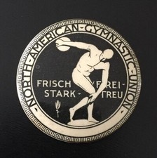 Vintage North American Gymanstic Union Button picture