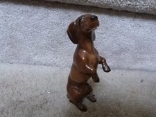 VINTAGE Lorenz Hutschenreuth Figurine Standing Begging Dachshund Dog EUC 5