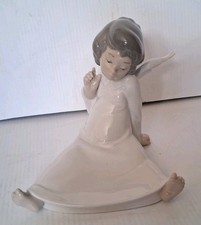 Lladro Figurine Angel Wondering Large Mint Condition Vintage No Box picture