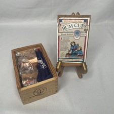 Rations for Old Salts - Two Sailor's Rum Cups - Solid Copper & Silverplated picture