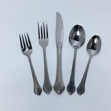 Oneida Stainless Autumn Glow Summer Mist Flatware 5pc Place Setting Fork Spoon picture