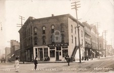 Street View Jackson MI Michigan #2 RPPC Photo Postcard COPY picture