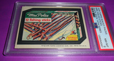 1975 Topps Wacky Packages MRS. POLES FISHING Sticks (WB) PSA 8 NM MINT TOUGH picture