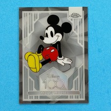 2023 Topps Chrome Disney 100 Mickey Mouse Base #1 Mint Clean Copy picture
