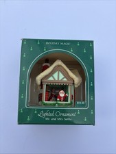 Hallmark 1985 Lighted Ornament ~ Mr. and Mrs. Santa~  Lighted Ornament New picture