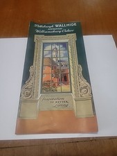 Vintage Pittsburgh Plate Glass Wallhide Williamsburg Paint Brochure Advertising  picture