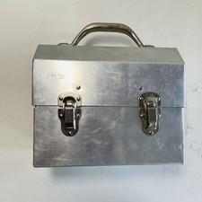 L. May Mfg Sudbury Ontario Aluminum Miner Metal Industrial Lunch Box Pail picture