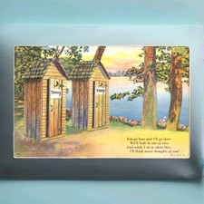 VTG Linen Tinted Comic Art Postcard C.T. Art Co 1942 Posted P1O picture