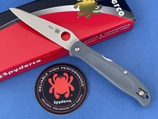 Spyderco C259PGY Charisma Knife Gray FRN CTS BD1N Stainless Plain Edge #155V picture