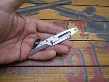 CRKT PECK 5520 Pocket Knife Frame Lock Plain Edge Blade picture