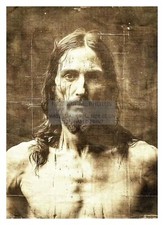 SHROUD OF TURIN JESUS CHRIST OF NAZERETH 5X7 AI PHOTO picture