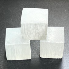 Selenite Satin Spar Crystal Cube Carvings Wholesale Gemstone Decor Supply picture
