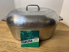 Vintage Magnalite 4267 13 Qt Roaster Lid Broiler Insert Care Manual USA picture