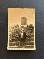 👩 Photo Mrs. Wartburg Castle Eisenach Thuringia Reverse Dated 1953 1950s 6x9 picture