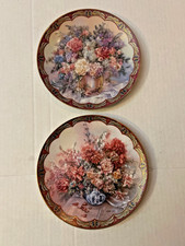 W S George collectible porcelain plates by Lena Liu 22k guilded 8