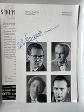 Mathis the painter program sheet with 2 autographs Manfred Jungwirth, Ewald Böhmer picture