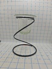 CRACKED GLASS METAL SPIRAL CANDLE VOTIVE HOLDER Modern  picture
