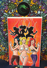 Archie’s TV Laugh-Out #79 Dan Parent Exclusive CHARLIE'S ANGELS Virgin /300 picture