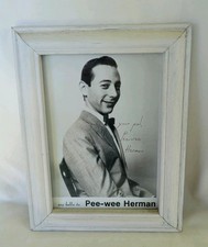 Rare Pee-Wee Herman Signed Print Photo & Pee-Wee Press Vol 4 No 1 1986 Lot picture