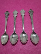 B1 Lot of 4 Vintage Rolex Bucherer Souvenir Spoons, Tea Spoons Geneve Lucerne picture