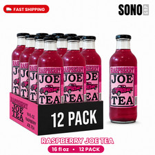 Joe Tea Raspberry Tea 20 Fl Oz, 12 Pack Glass Bottles picture