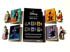 Disney Villains Book & Bookmark Box Lunch Mystery pin. New/box. You Choose. picture