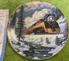 the hamilton collection Daylight Run  Train Plate 1992  4967B picture