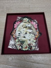 Taylor Avedon 6x5 Crystal Metallic Floral Jeweled Picture Frame New In Box picture