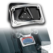Curved Laydown License Plate Mount with Frame fit for Harley Davidson License picture