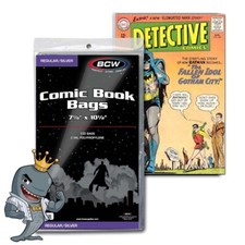BCW Silver/Regular Comic Bags 100ct Pack  picture