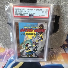 1995 SkyBox Disney Premium #67 Ye Olden Days Mickey Mouse PSA 6 Vintage picture