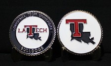 LOUISIANA TECH UNIVERSITY COLLEGIATE COLLEGE COLLECTIBLE CHALLENGE COIN picture