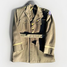 Original WW2 Named Class A US Army Air Corps Uniform Dress Jacket w/ Ribbons 41R picture