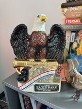 Vtg 1981 Eagle Rare Whiskey Decanter #3 Series Eagle Cannon & Cannonballs EMPTY picture